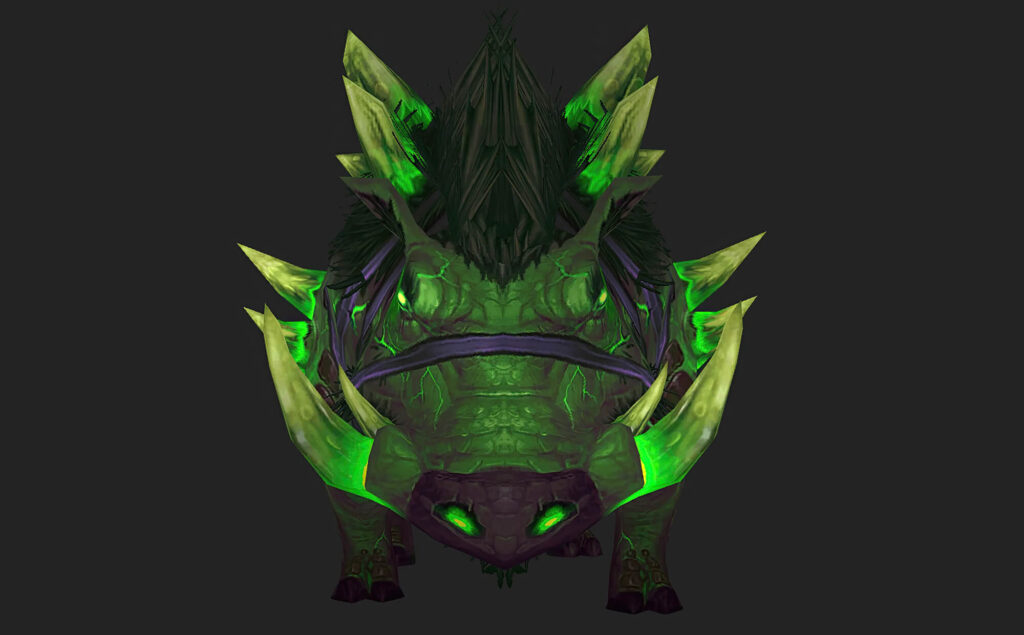 Unarmored Deathtusk Felboar Mount Coming to the Trading Post in Patch 11.1.7