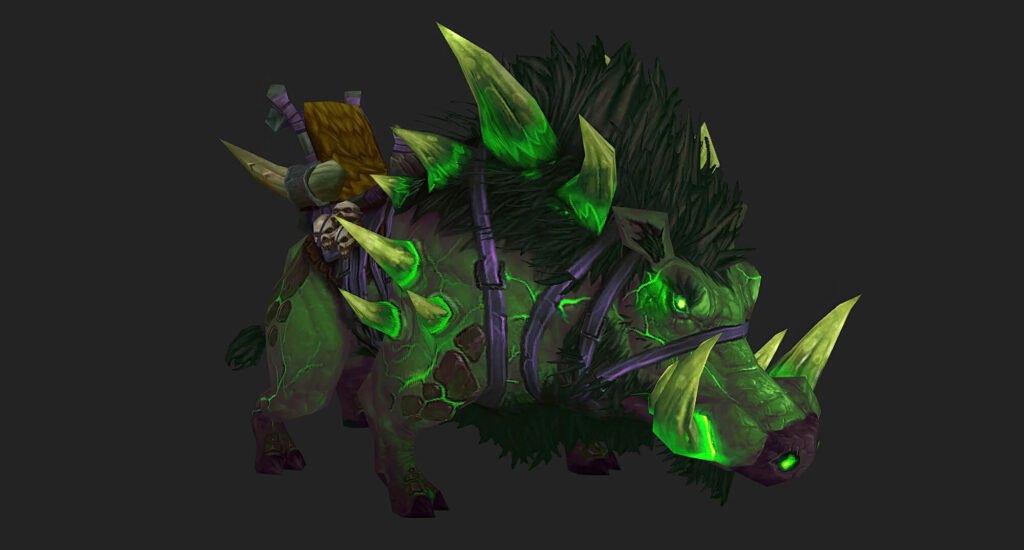 Unarmored Deathtusk Felboar Mount Coming to the Trading Post in Patch 11.1.7