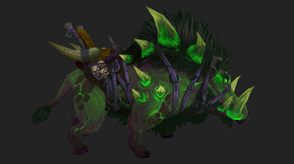 Unarmored Deathtusk Felboar Mount Coming to the Trading Post in Patch 11.1.7